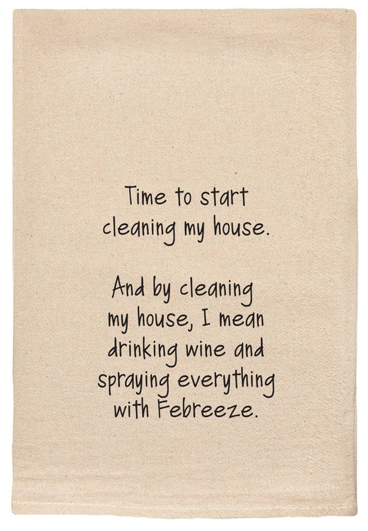 Time to Start Cleaning My House Febreeze Kitchen Tea Towels