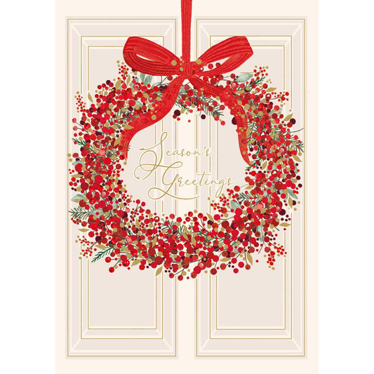 Christmas Greeting Card Xmas Wreath Ling