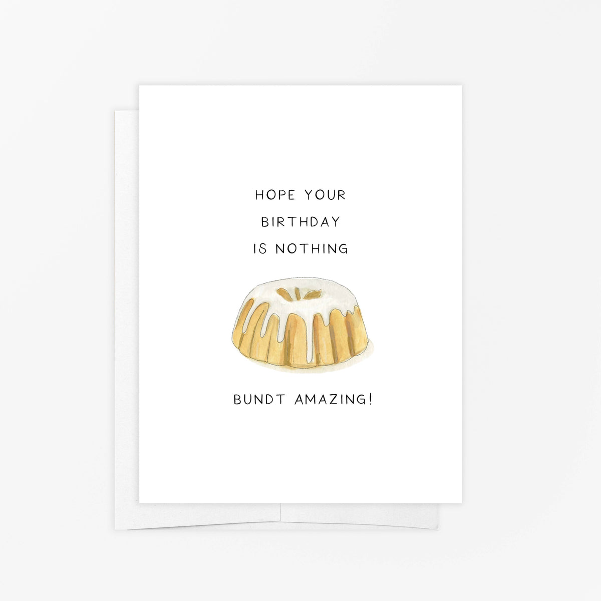 Greeting Card - Bundt Cake - Birthday