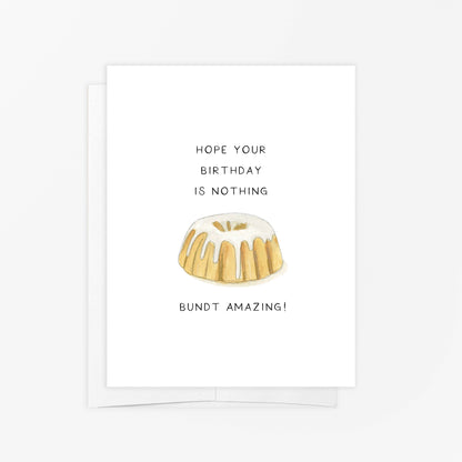 Greeting Card - Bundt Cake - Birthday
