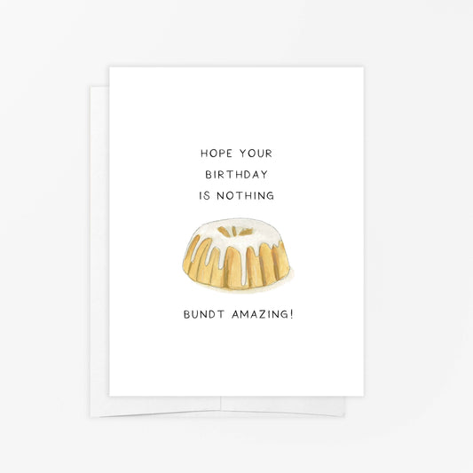 Greeting Card - Bundt Cake - Birthday