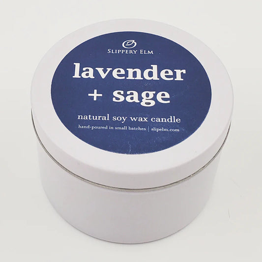 Lavender + Sage Candle Tin