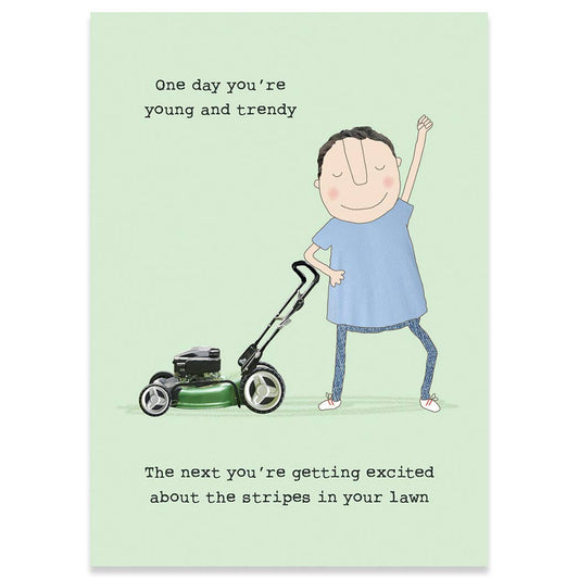 Lawn Stripes Birthday Greeting Card 4.5 X 6.25"