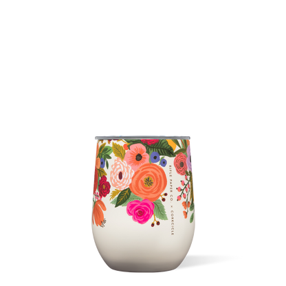 Stemless - 12oz Rifle Paper - Garden Party Cream