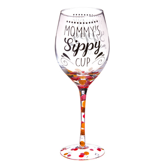 Mommy's Sippy Cup Wine Glass with Box