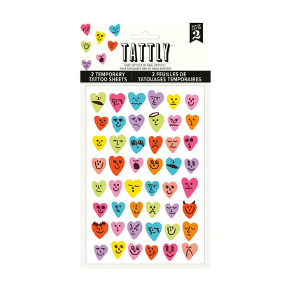 Conversation Hearts Tattoo Sheet S/2