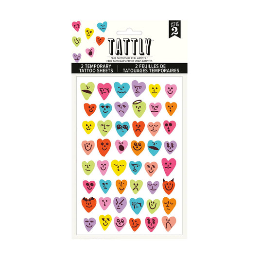 Conversation Hearts Tattoo Sheet S/2