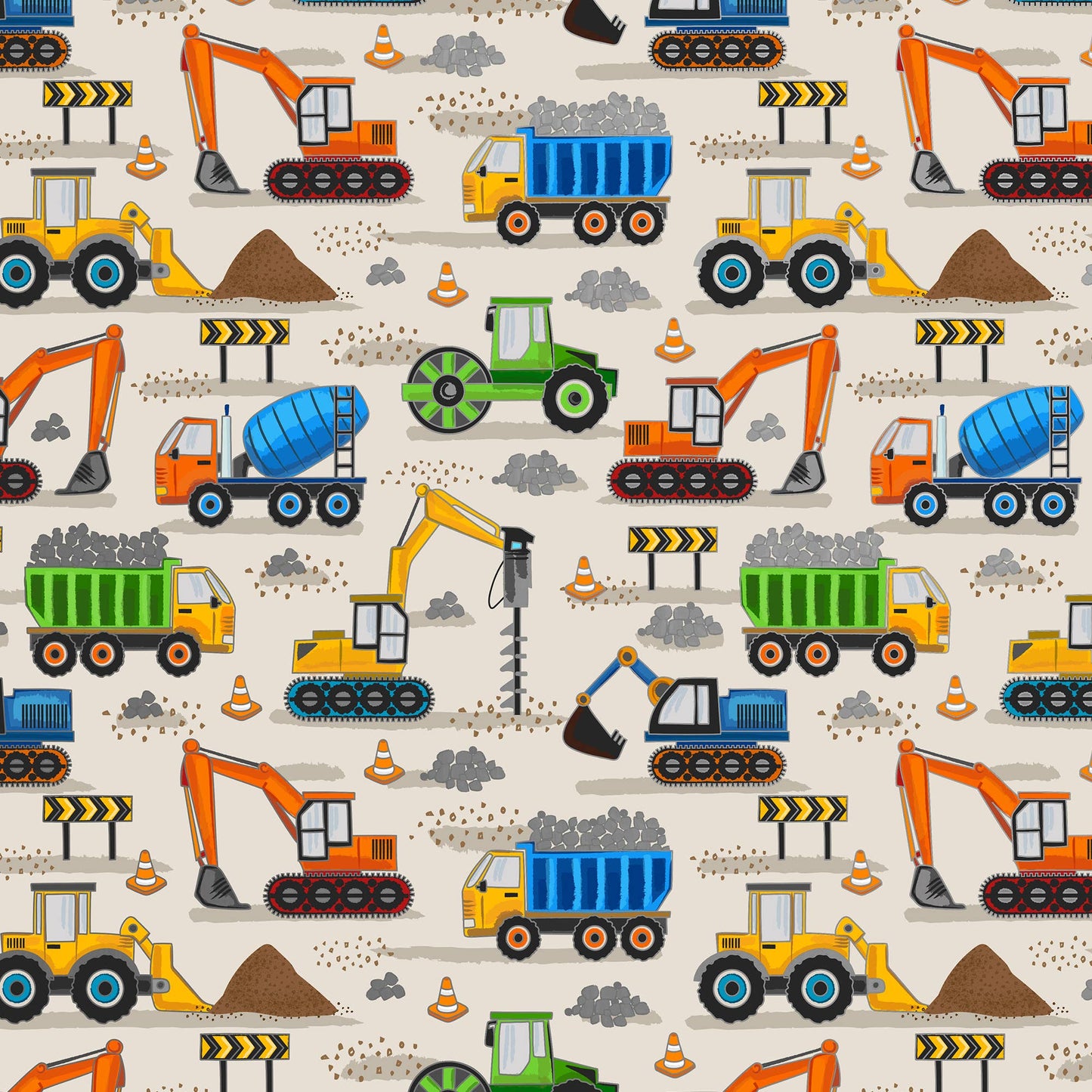 Construction Site Wrapping Paper