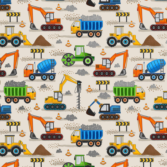 Construction Site Wrapping Paper