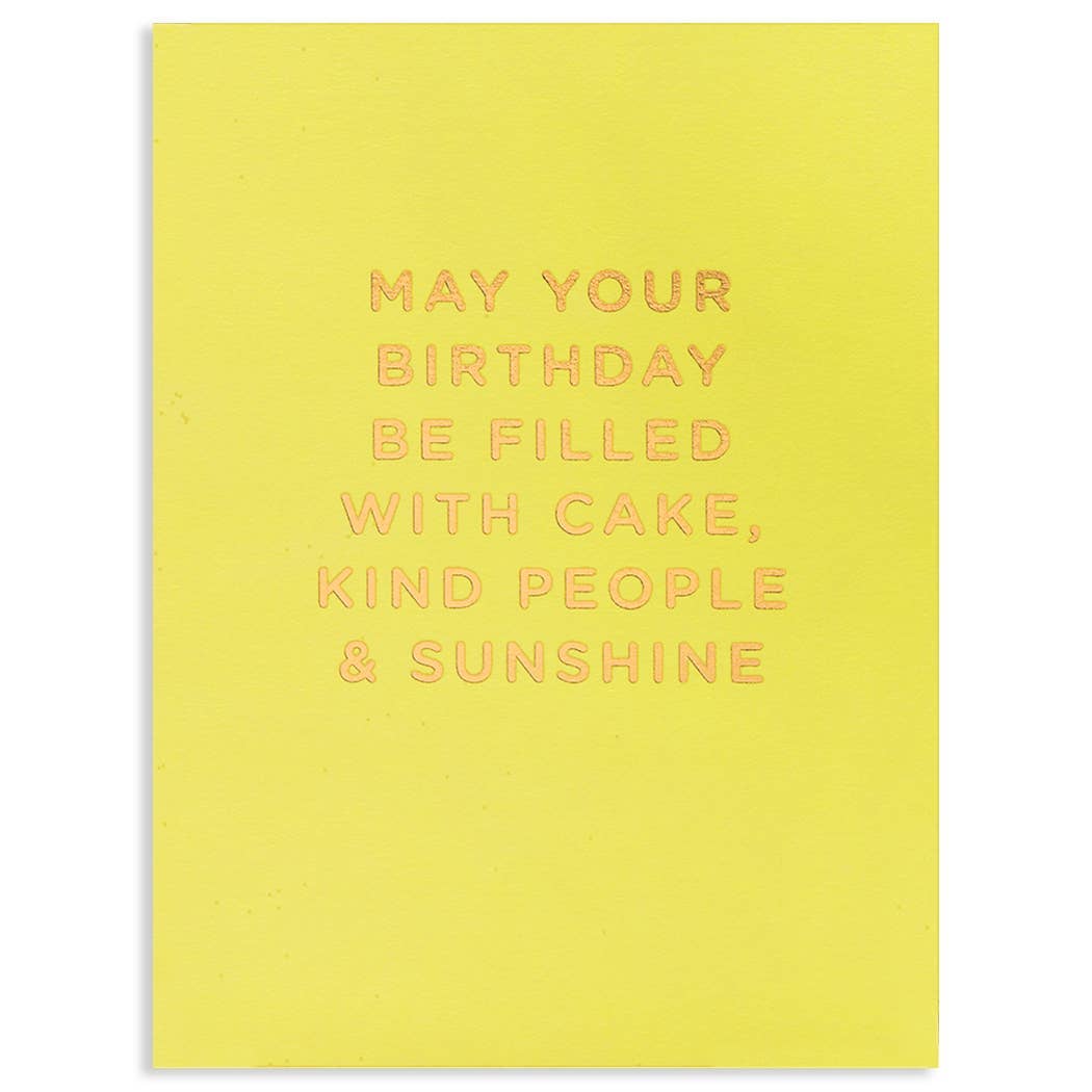 May Your Birthday Be Filled with Cake Birthday Greeting Card