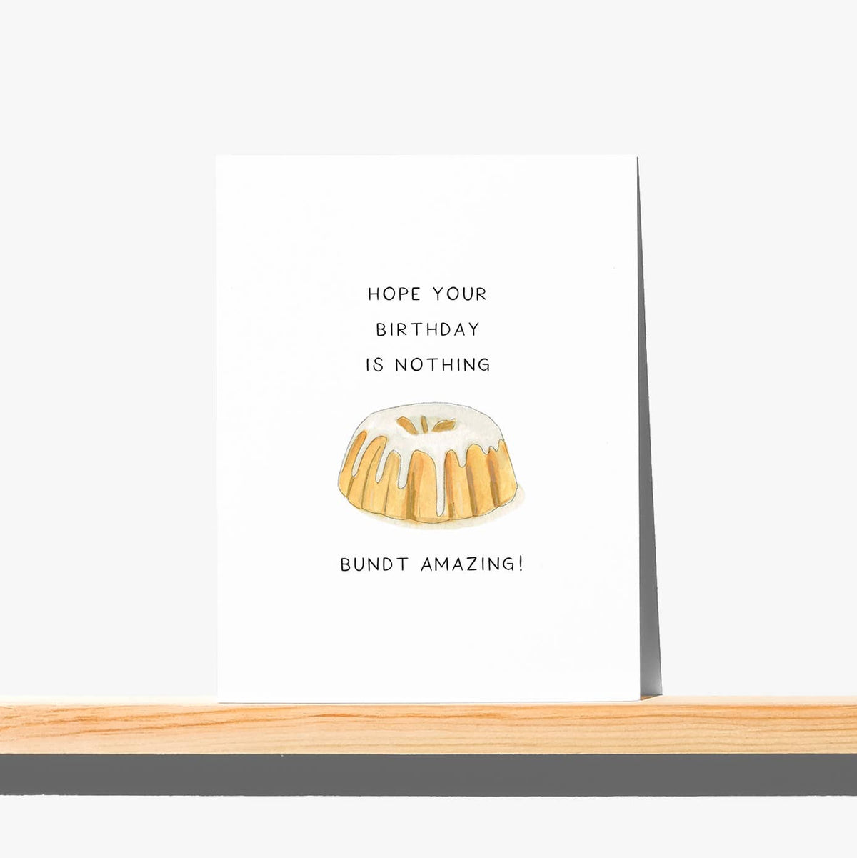 Greeting Card - Bundt Cake - Birthday