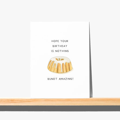 Greeting Card - Bundt Cake - Birthday