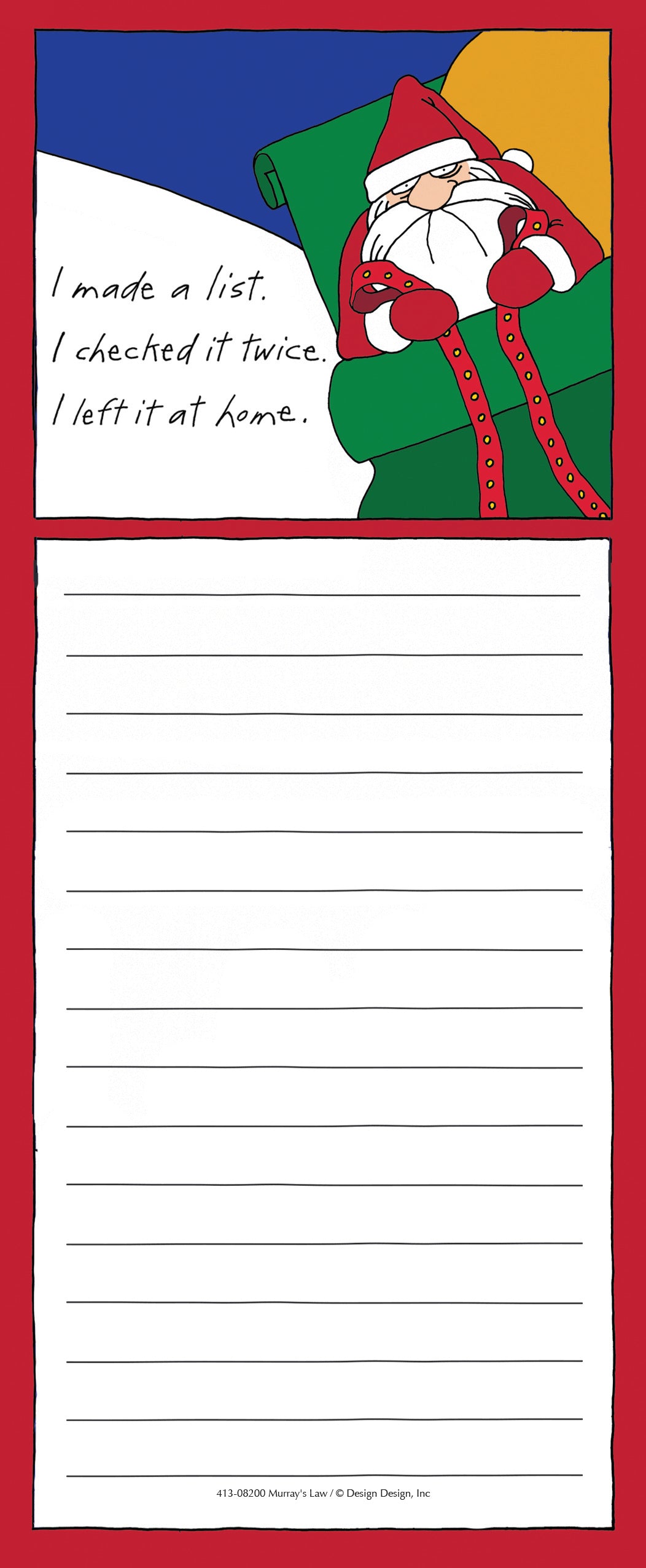 Made a List and Checked It Shopping List Pad