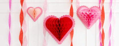 VAL1004 - Heart You Honeycomb Hanging Hearts