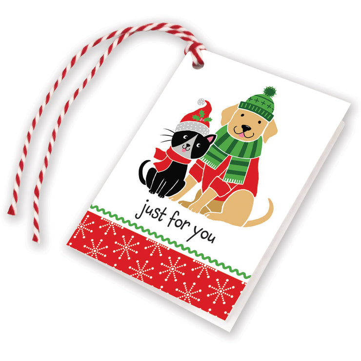 Christmas Cat and Dog Holiday Gift Tags