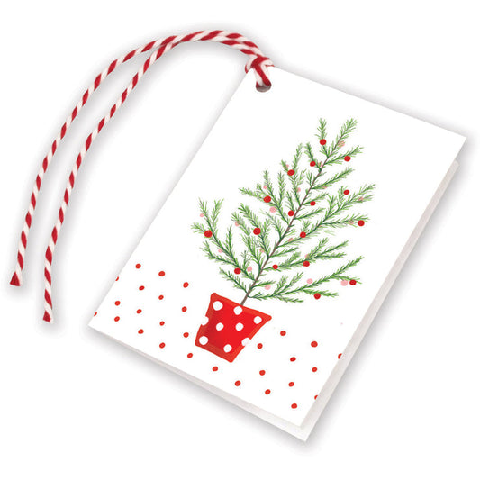 Polka Dot Tree Holiday Gift Tags