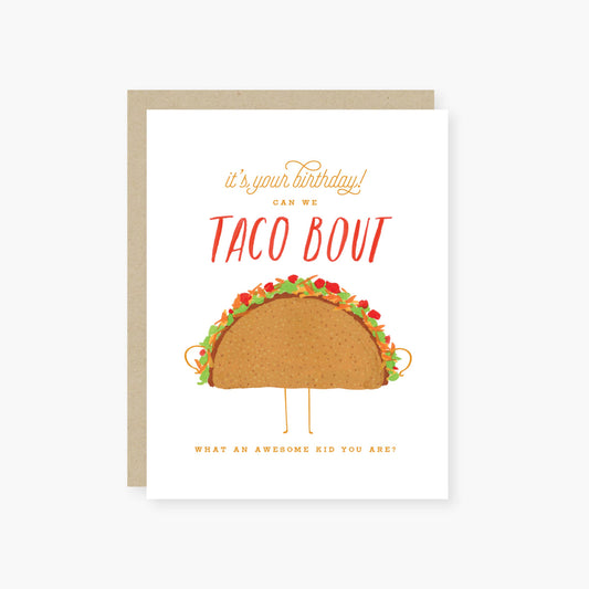 Taco birthday card