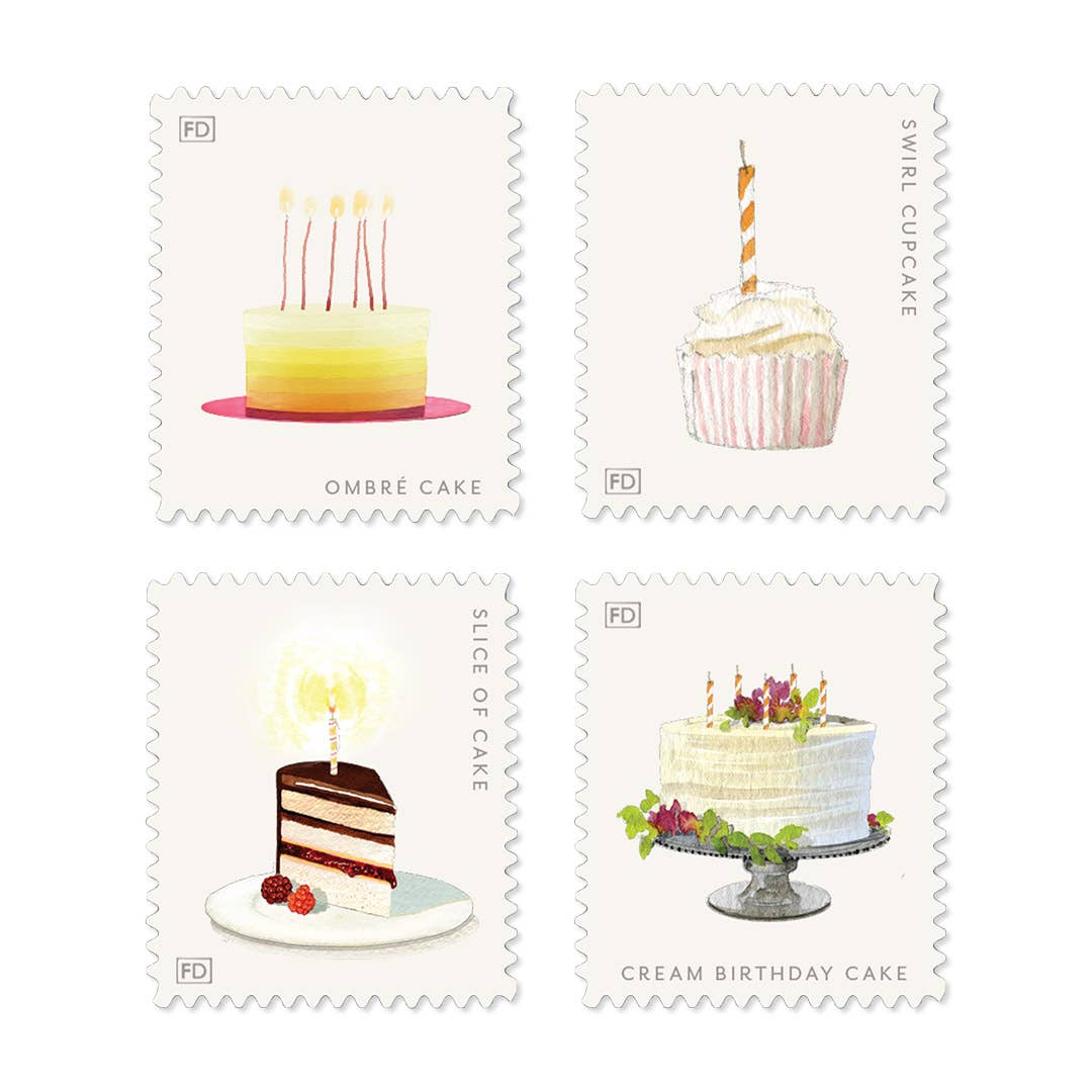 Birthday Cakes - Decorative Labels