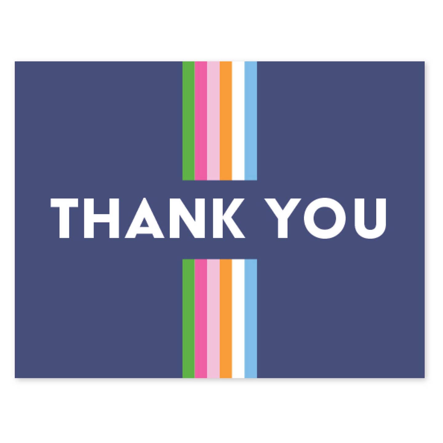 Multi Stripe Thank You Foldovers