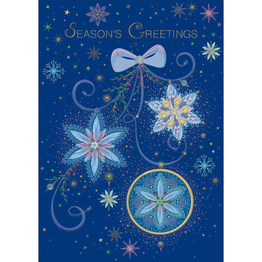 Christmas Greeting Card Seasons Flowers