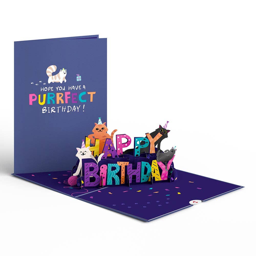 Happy Birthday Cats 5''x7'' Card, Birthday Cards