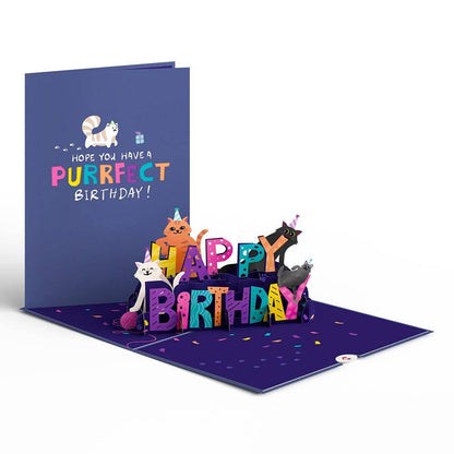 Happy Birthday Cats 5''x7'' Card, Birthday Cards