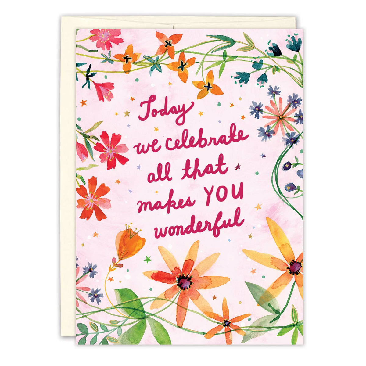 Celebrate All That Makes You Wonderful Birthday Card