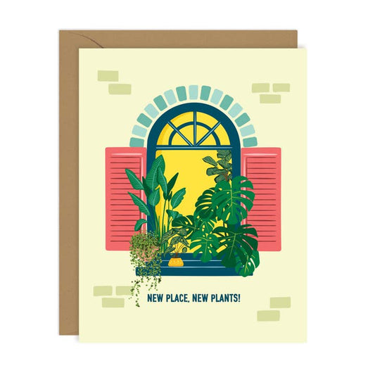 New Place, New Plants - New Home Card For Plant Lovers