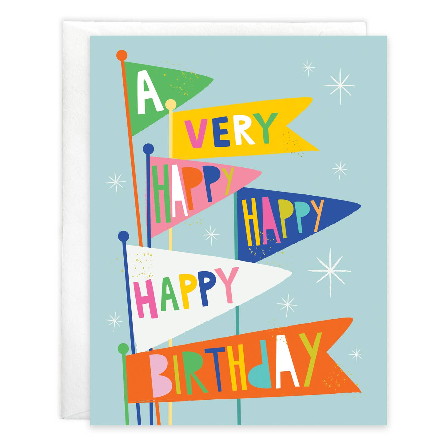 Birthday Flags Birthday Greeting Card