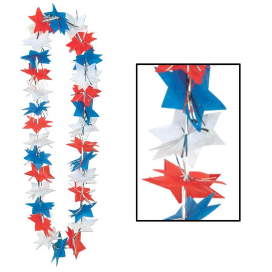 Patriotic Star Party Lei