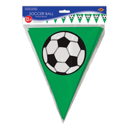 Soccer Ball Pennant Banner