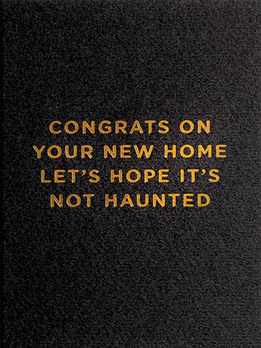 New Home - haunted greeting card