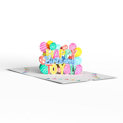 Let's Celebrate Birthday Pop-up Card, 5x7" Birthday Cards
