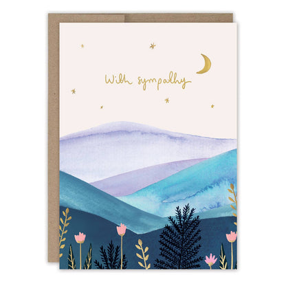 Mountain Landscape Sympathy Card