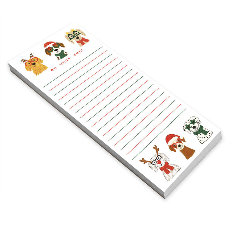 Oh What Fun Dogs List Pad