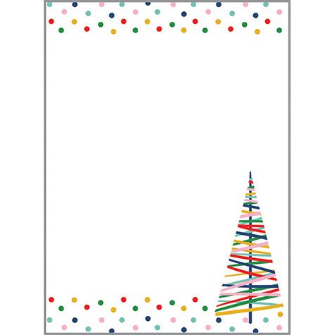 Holiday Memo Pad - Stripe Holiday Trees