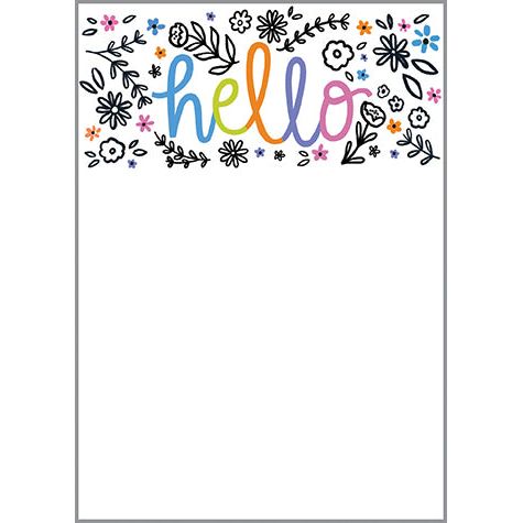 Good Day Hello Memo Pad