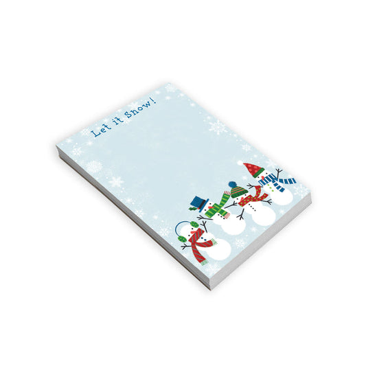 4 Snowmen Holiday Memo Pad -