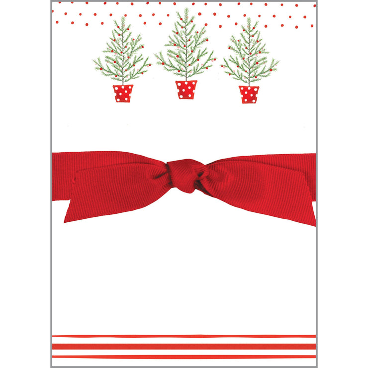 Polka Dot Tree Holiday Chunky Bow Pad