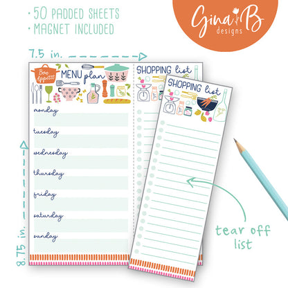 Bon Appetit Menu Planner Pad