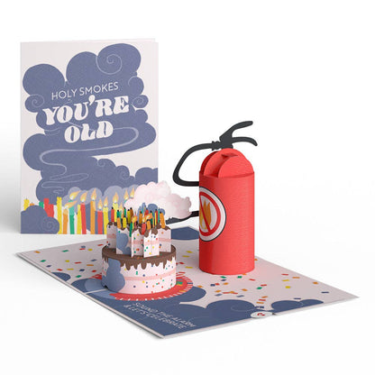 Holy Smokes You're Old Birthday 5''x7'' Card, Birthday Cards
