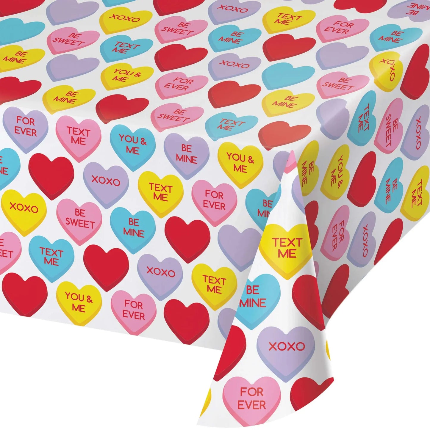 TABLE COVER CANDY HEARTS