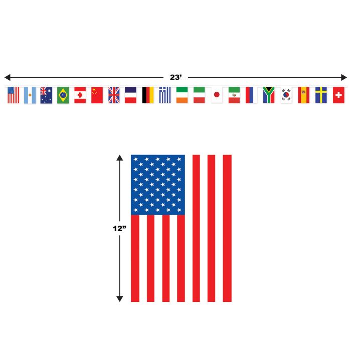 International Flag Pennant Banner