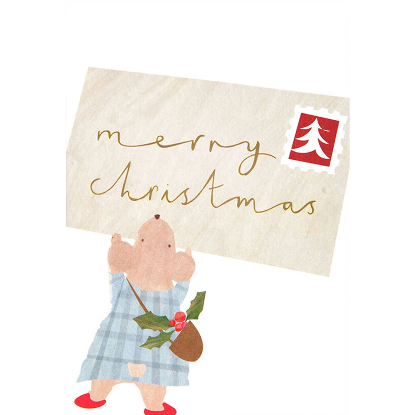 Christmas Card Pack of 10 Mouse Card