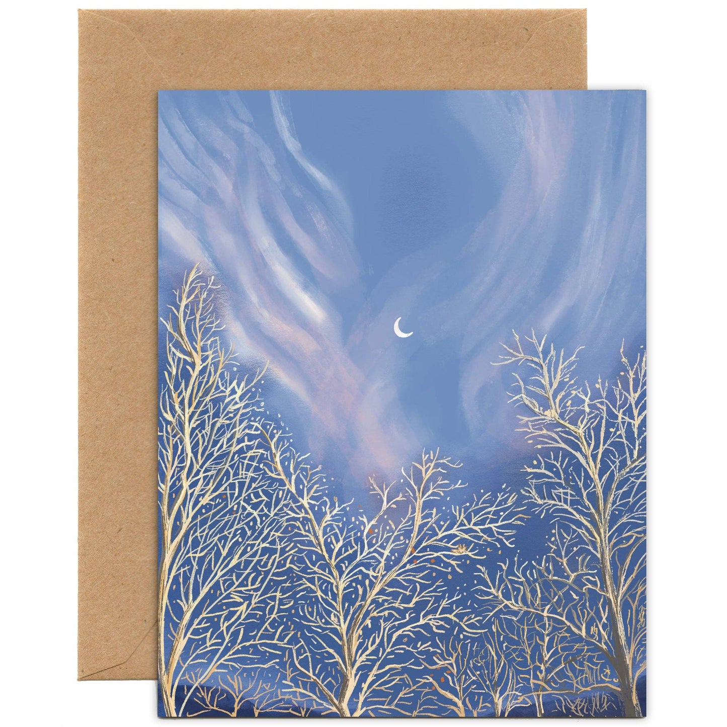May Angels Watch Over You — Thank you, Encouragment, Sympathy Card: Eco-friendly card pocket