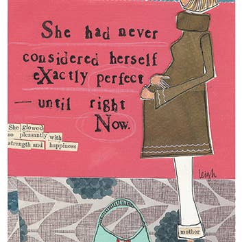 Exactly Perfect Shower Greeting Card 4.5 X 6.25"