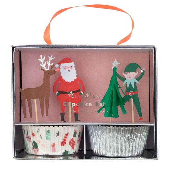 Festive Christmas Icon Cupcake Kit