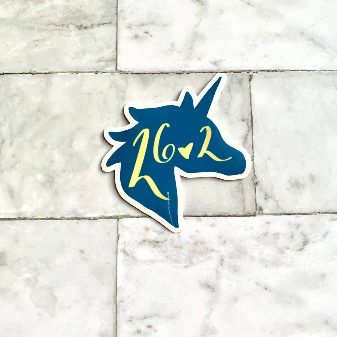 26.2 Unicorn Sticker