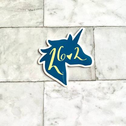 26.2 Unicorn Sticker