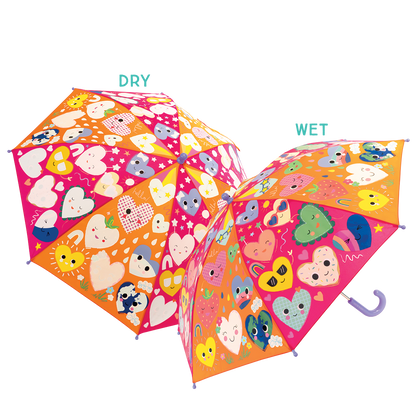 Hearts Colour Change Umbrellas